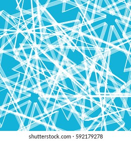Abstract geometric background with chaotic lines. You can easy change color to desired.