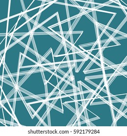 Abstract geometric background with chaotic lines. You can easy change color to desired.
