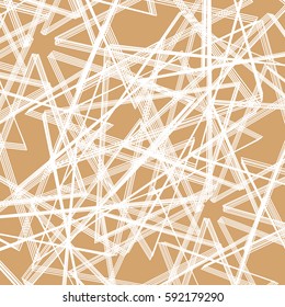 Abstract geometric background with chaotic lines. You can easy change color to desired.