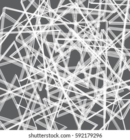 Abstract geometric background with chaotic lines. You can easy change color to desired.