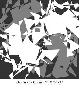 
Abstract geometric background of chaotically arranged triangles. Poster, banner for presentation, design element