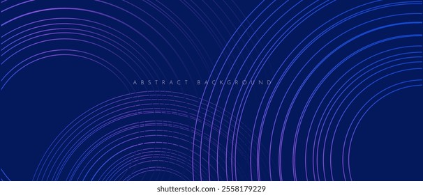 Abstract Geometric Background with Circle Line. 3D Pattern Network for Branding, Social Media, Advertising, Banners, Posters, Cards, Covers. Minimal Tech Design.
