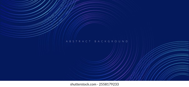 Abstract Geometric Background with Circle Line. 3D Pattern Network for Branding, Social Media, Advertising, Banners, Posters, Cards, Covers. Minimal Tech Design.