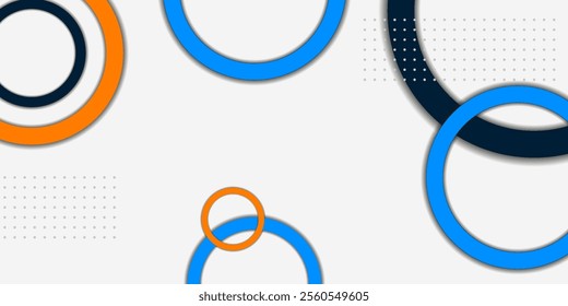 Abstract geometric background circle ring color shapes. suitable for posters, presentations and the like