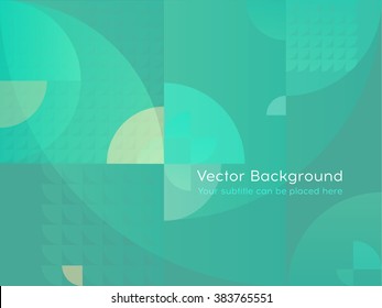 Abstract geometric background circle sectors
