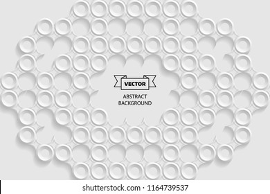 Abstract geometric background with circles.