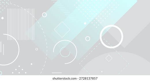 Fondo Geométrico Abstractas Con Círculos Y Diamantes En Tonos Pastel Suaves Para La Tecnología Y El Diseño
