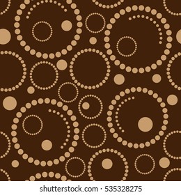 Abstract geometric background circles. Seamless pattern, vector illustration