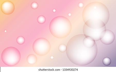 Abstract geometric background with circles. For your design wallpaper, presentation, banner, flyer, cover page, landing page. Vector illustration