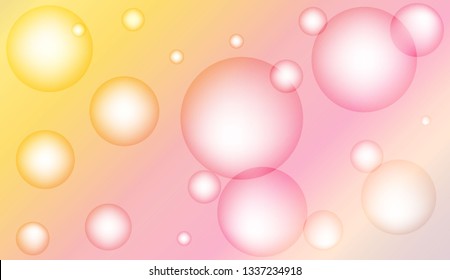 Abstract geometric background with circles. For your design ad, banner, cover page. Vector illustration