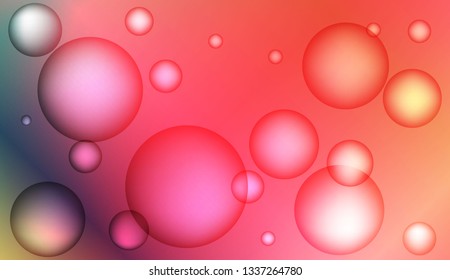 Abstract geometric background with circles. For your design wallpaper, presentation, banner, flyer, cover page, landing page. Vector illustration
