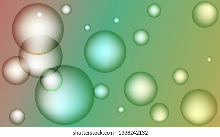 Abstract geometric background with circles. For your design ad, banner, cover page. Vector illustration