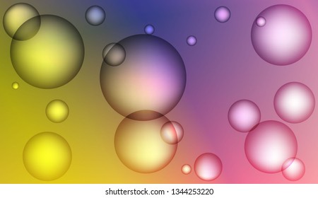 Abstract geometric background with circles. For your design wallpaper, presentation, banner, flyer, cover page, landing page. Vector illustration
