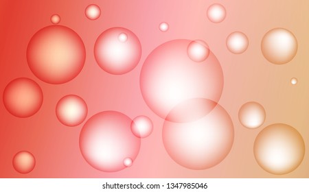 Abstract geometric background with circles. For your design wallpaper, presentation, banner, flyer, cover page, landing page. Vector illustration