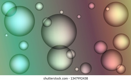 Abstract geometric background with circles. For your design wallpaper, presentation, banner, flyer, cover page, landing page. Vector illustration