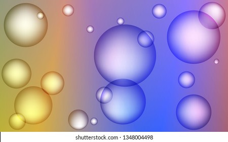 Abstract geometric background with circles. For your design wallpaper, presentation, banner, flyer, cover page, landing page. Vector illustration