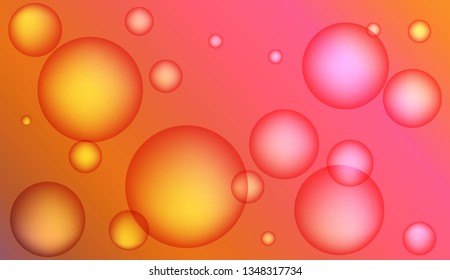 Abstract geometric background with circles. For your design wallpaper, presentation, banner, flyer, cover page, landing page. Vector illustration