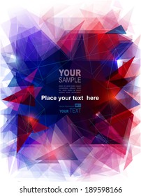 abstract geometric background with color blend 