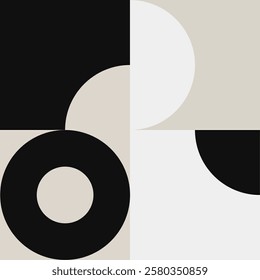 Abstract, geometric background, color can be changed. Simple geometrical shapes such as a square, a circle. modern background for textile, surface, decor design.