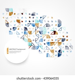 Abstract geometric background. Color geometric shape can be used to design, website layout, covers, textiles and packaging