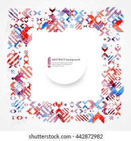 Abstract geometric background. Color geometric shape can be used to design, website layout,  covers, textiles and packaging