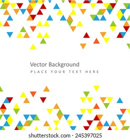 Abstract geometric background with color triangles. Design element