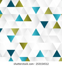 Abstract geometric background with color triangles. Design element