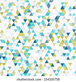 Abstract geometric background with color triangles. Design element