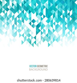 Abstract geometric background with color triangles. Vector illustration. Brochure design