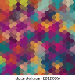 abstract geometric background. colored hexagons