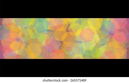 abstract geometric background of colored kaleidoscope in the middle