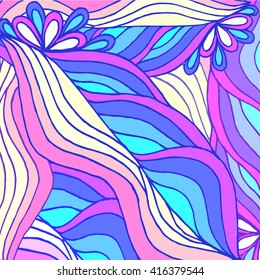 abstract geometric background of colored lines and waves