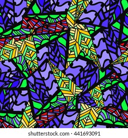 abstract geometric background of colored lines and strip