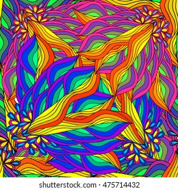 Abstract geometric background of colored lines seamless