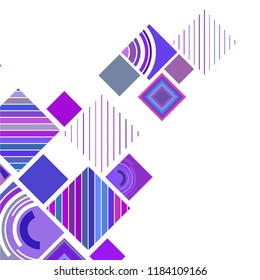 abstract geometric background with abstract colored rhombuses and lines, vector