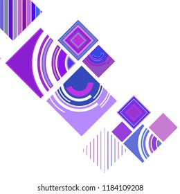 abstract geometric background with abstract colored rhombuses and lines, vector