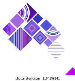 abstract geometric background with abstract colored rhombuses and lines, vector