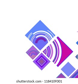 abstract geometric background with abstract colored rhombuses and lines, vector