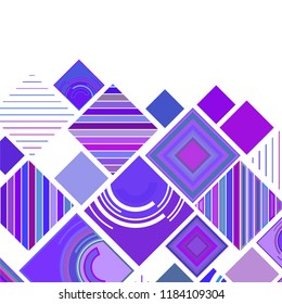 abstract geometric background with abstract colored rhombuses and lines, vector