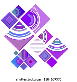 abstract geometric background with abstract colored rhombuses and lines, vector