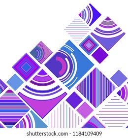 abstract geometric background with abstract colored rhombuses and lines, vector