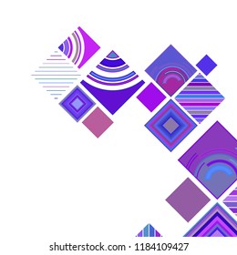 abstract geometric background with abstract colored rhombuses and lines, vector