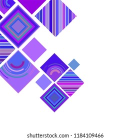 abstract geometric background with abstract colored rhombuses and lines, vector