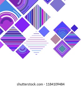 abstract geometric background with abstract colored rhombuses and lines, vector