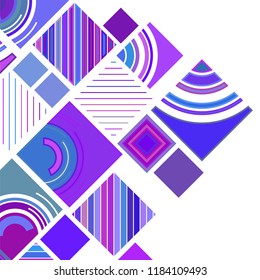 abstract geometric background with abstract colored rhombuses and lines, vector
