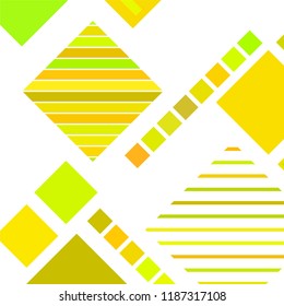 abstract geometric background with abstract colored rhombuses and lines, vector