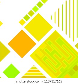 abstract geometric background with abstract colored rhombuses and lines, vector