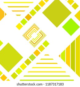 abstract geometric background with abstract colored rhombuses and lines, vector