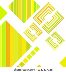 abstract geometric background with abstract colored rhombuses and lines, vector