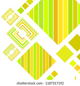 abstract geometric background with abstract colored rhombuses and lines, vector